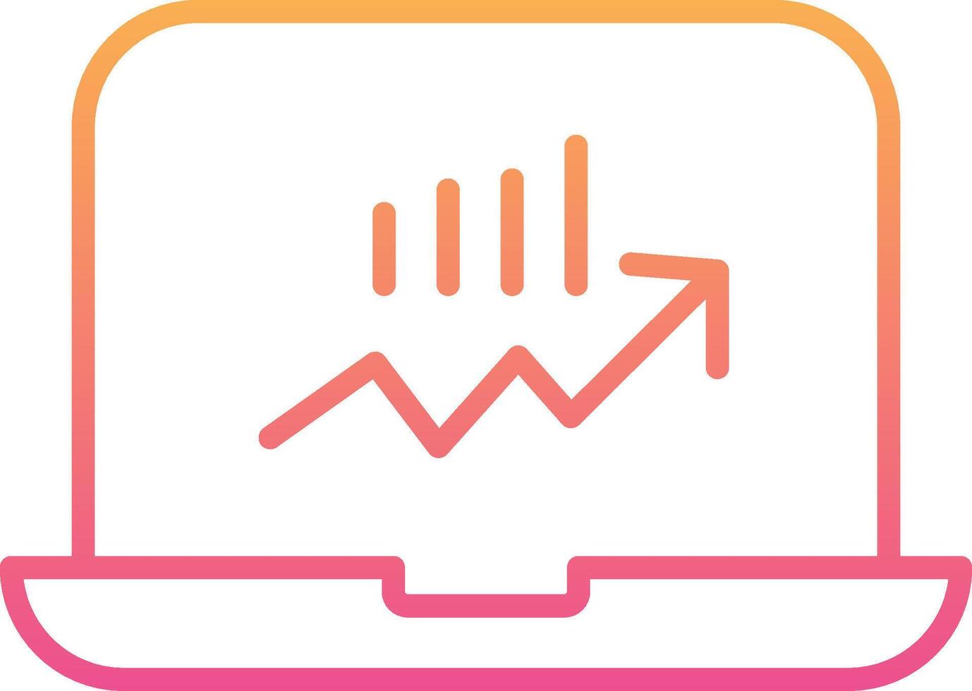 Stocks Monitoring Vecto Icon vector