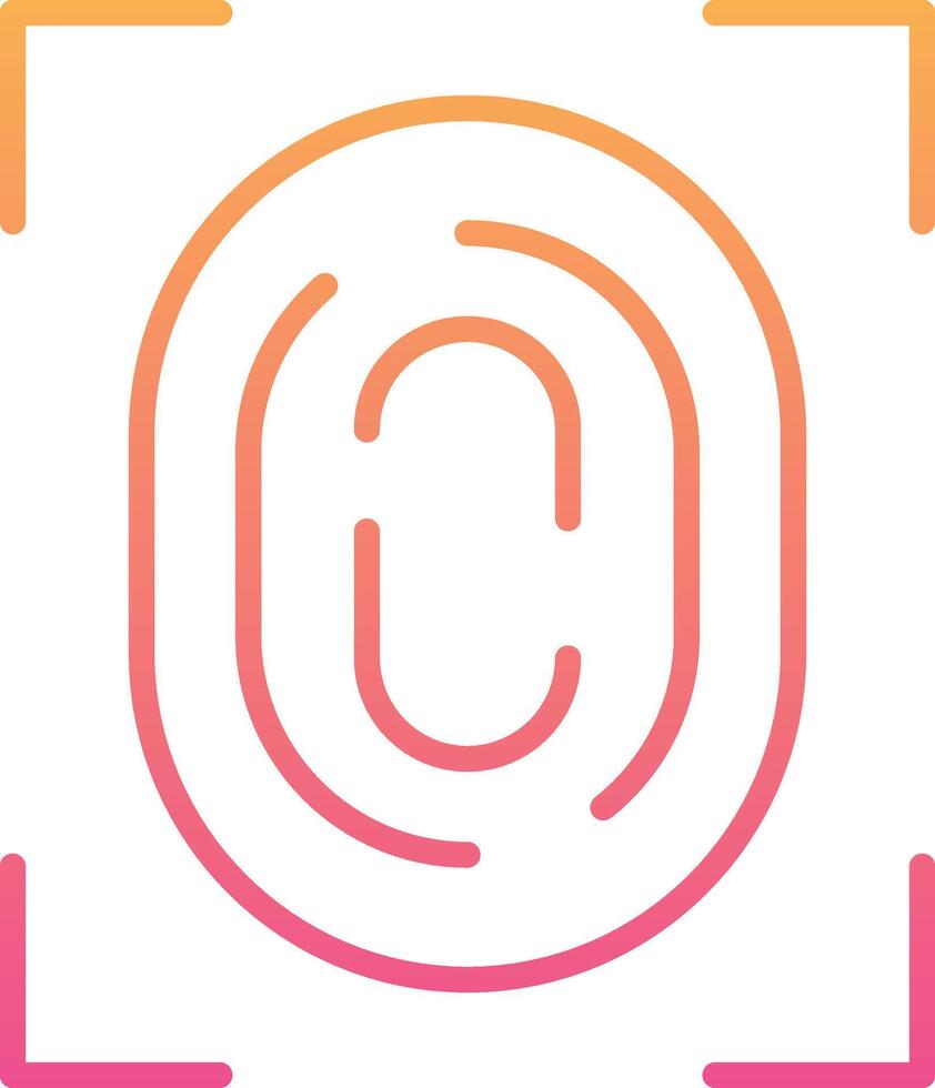 Fingerprint Vecto Icon vector