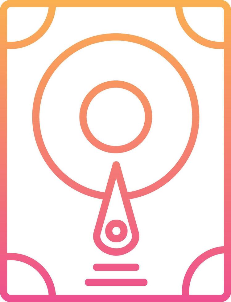 Hard Disk Vecto Icon vector