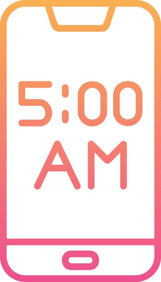 Smartphone Alarm Vecto Icon vector