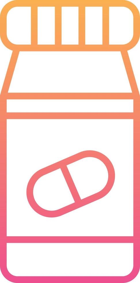 Pills Bottle Vecto Icon vector