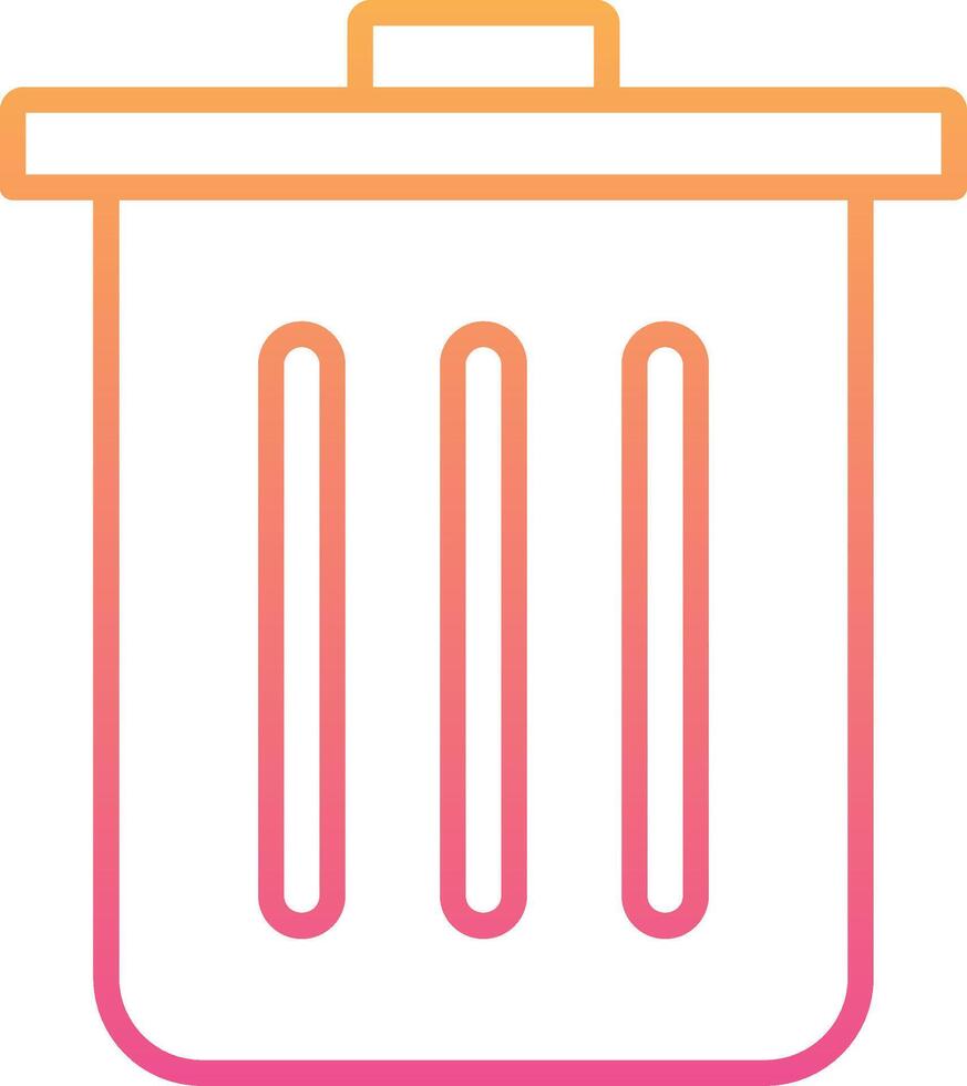 Dustbin Vecto Icon vector