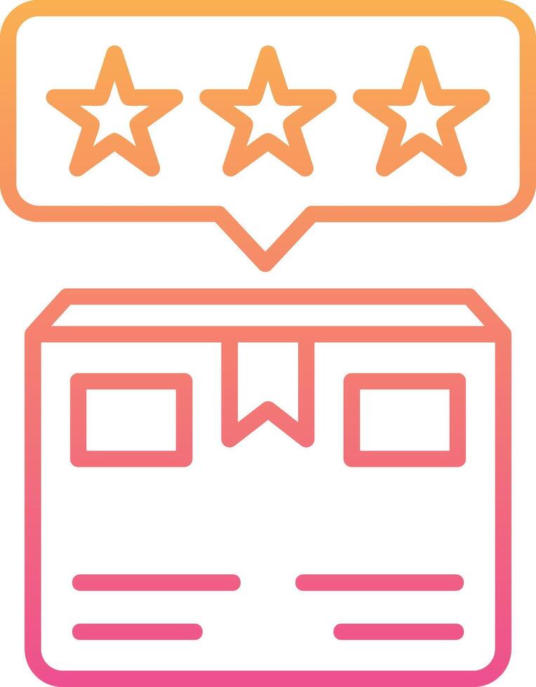 Delivery Box Rating Vecto Icon vector