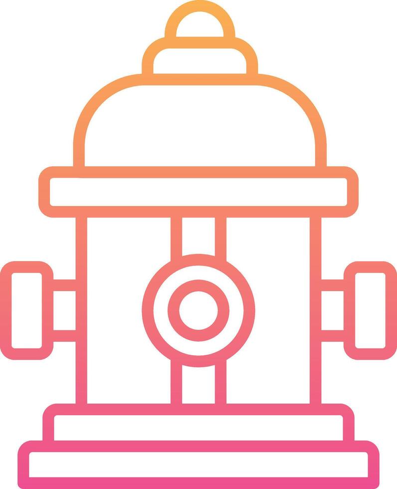 Fire Hydrant Vecto Icon vector