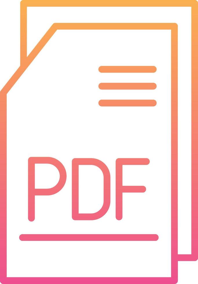 Pdf File Vecto Icon vector