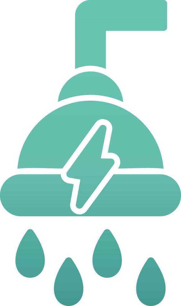Power Shower Vecto Icon vector