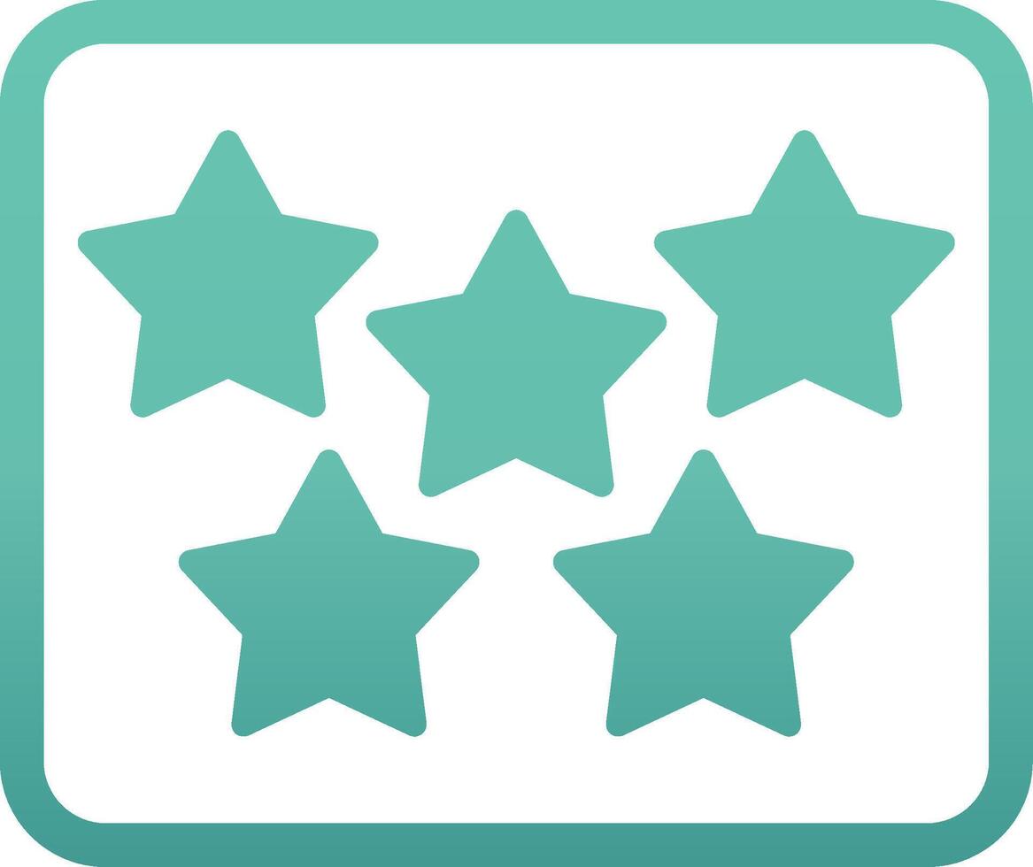 Five Star Vecto Icon vector