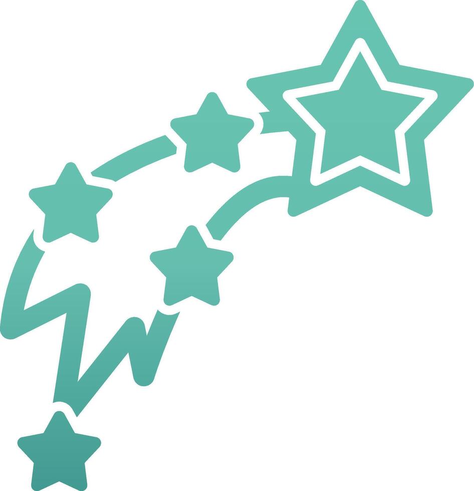 Shooting Stars Vecto Icon vector