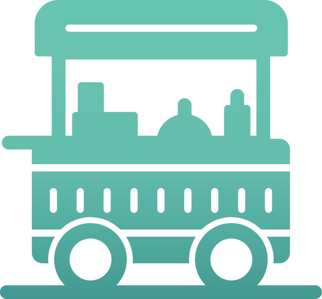 Food Cart Vecto Icon vector