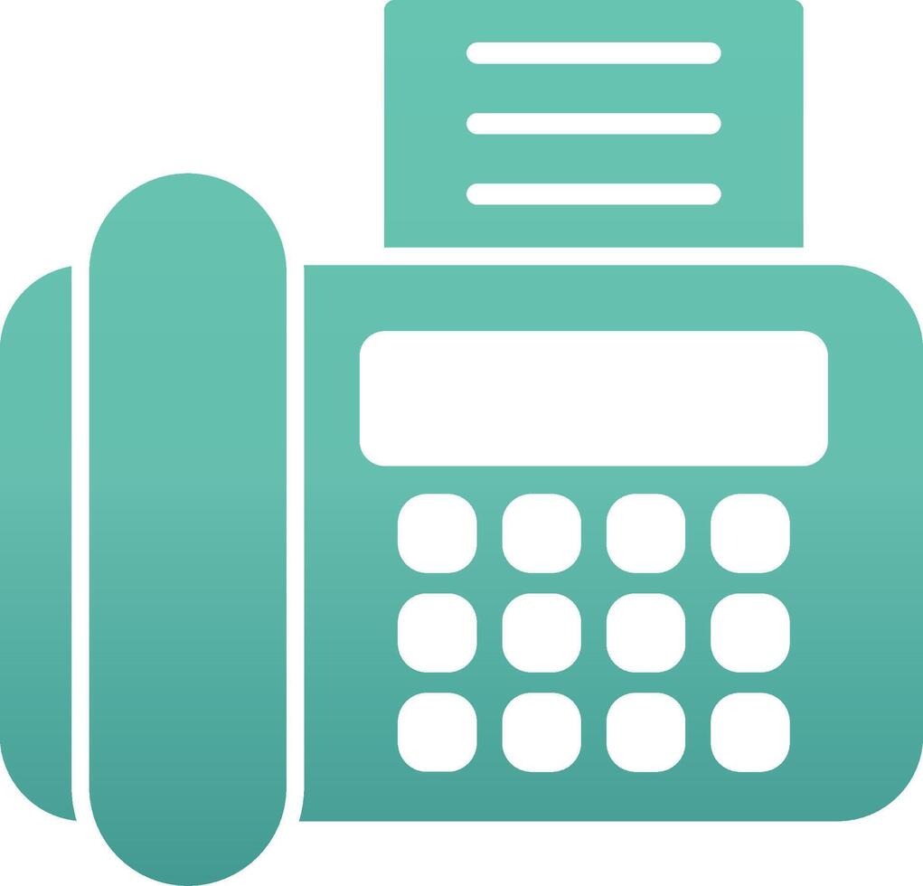 Fax Machine Vecto Icon vector