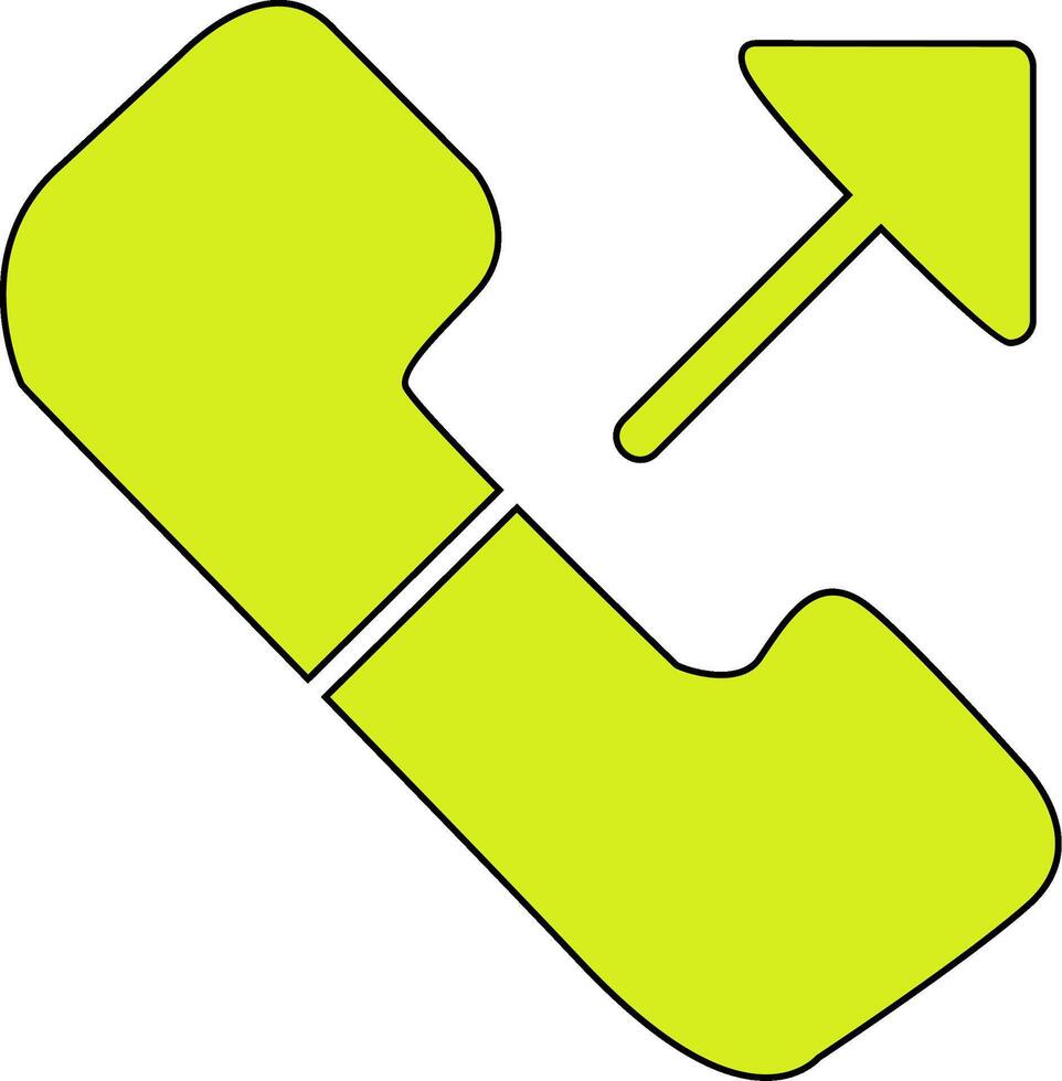 Outgoing Call Vecto Icon vector