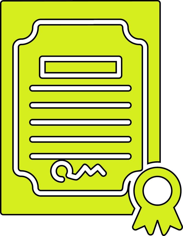 Certificate Vecto Icon vector