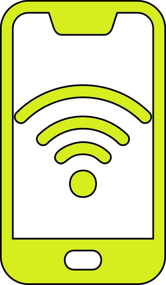 teléfono inteligente Wifi vecto icono vector