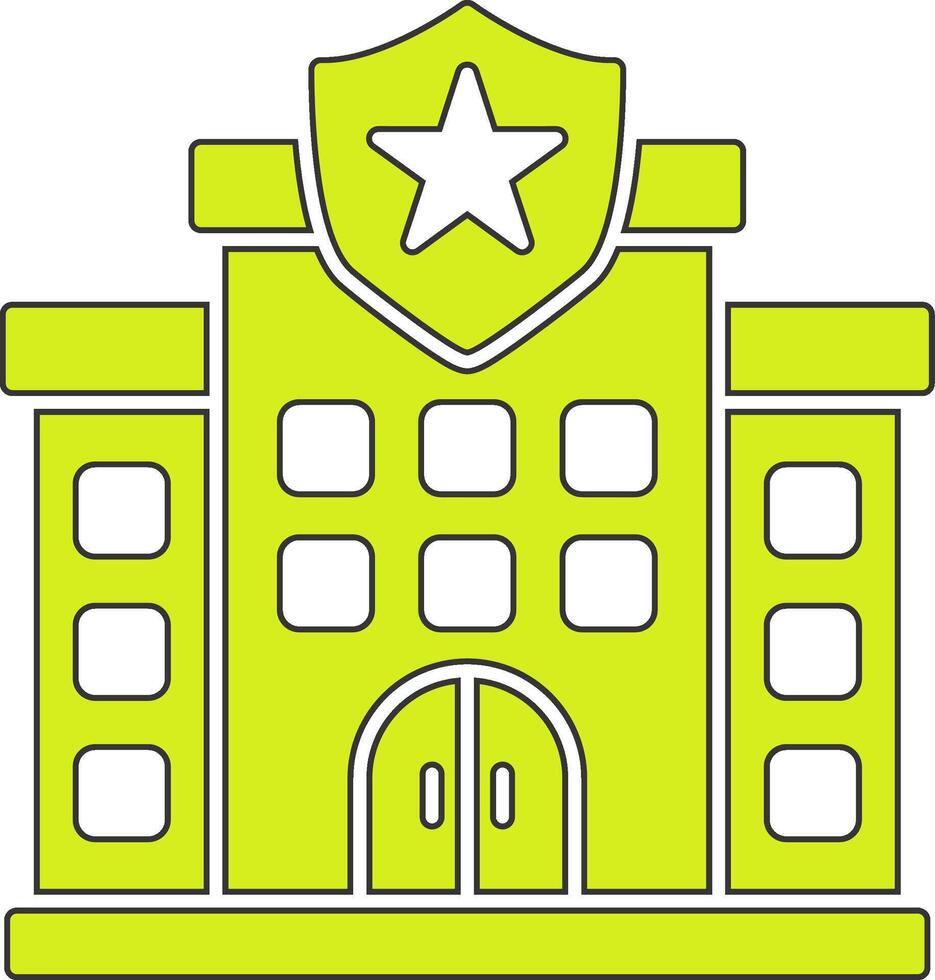 Police Station Vecto Icon vector
