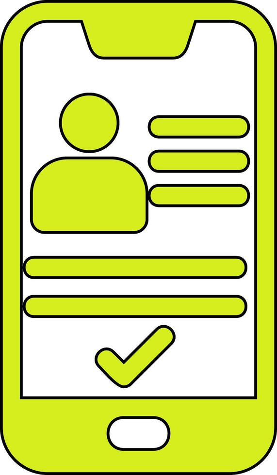 Smartphone Id Vecto Icon vector