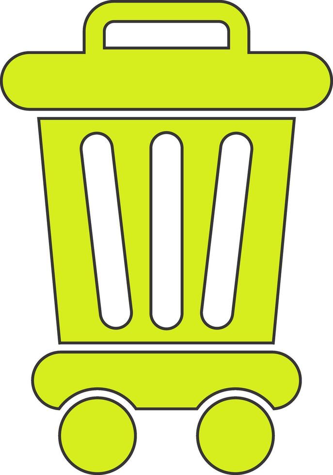 Trash Bin Vecto Icon vector