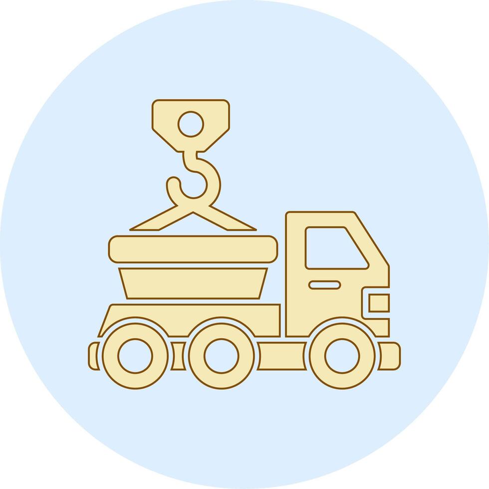 Skip Truck Vecto Icon vector