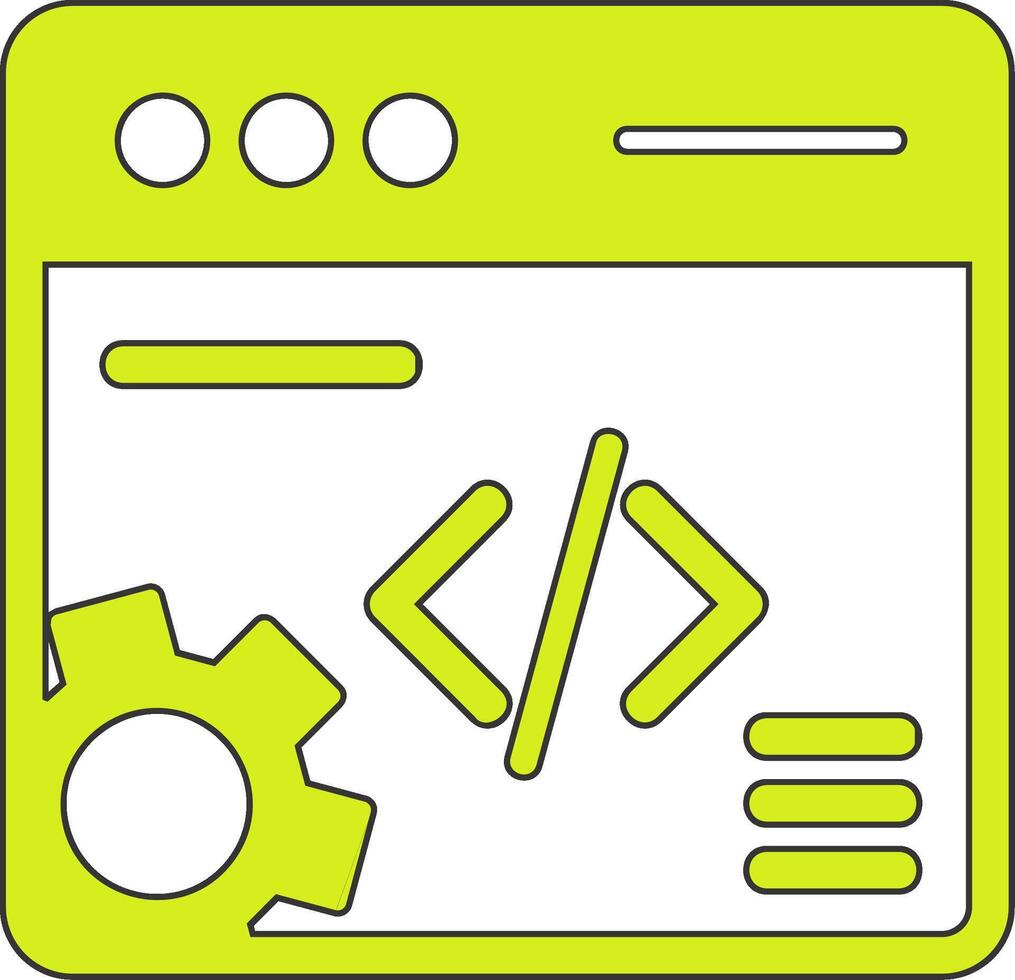 Web Development Vecto Icon vector