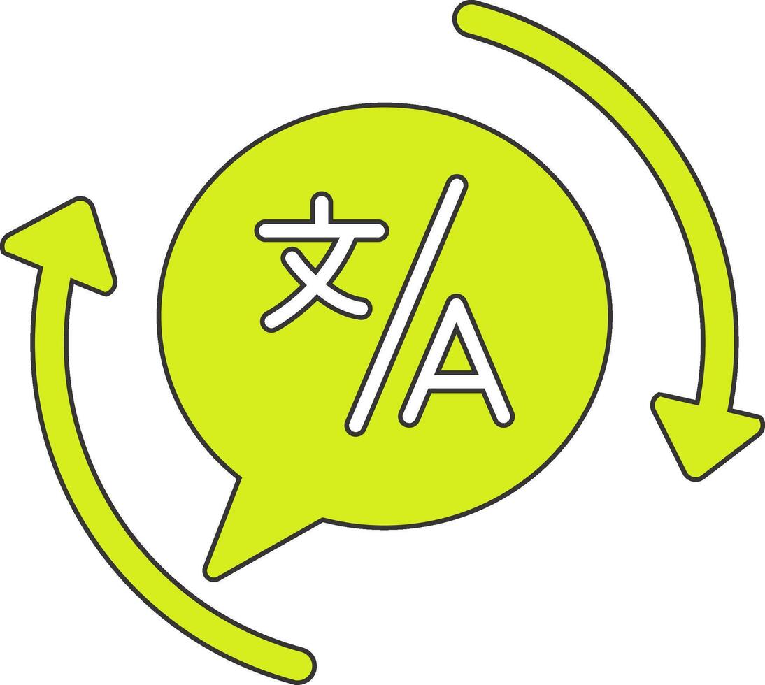 Translation Vecto Icon vector
