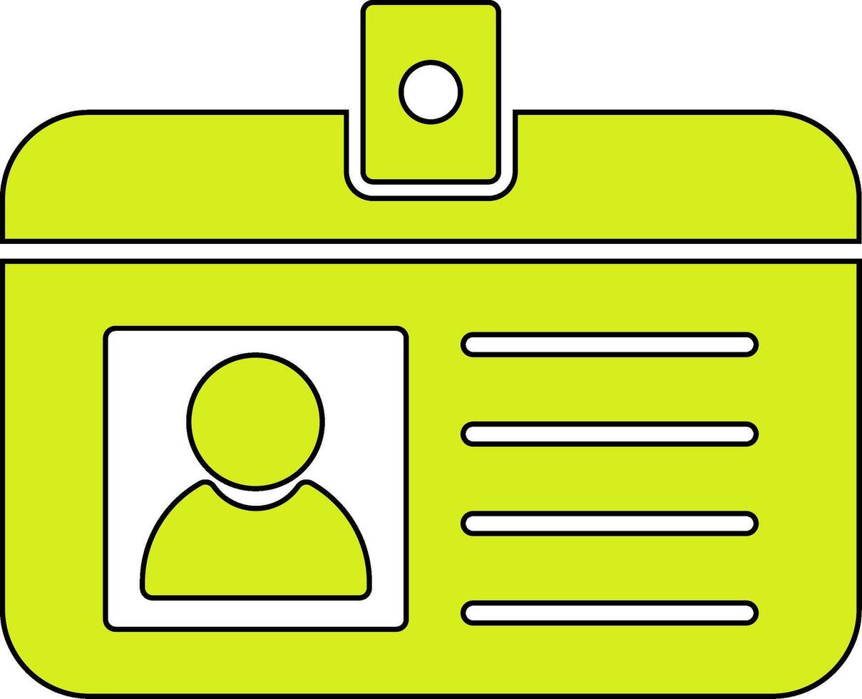 Identification Card Vecto Icon vector
