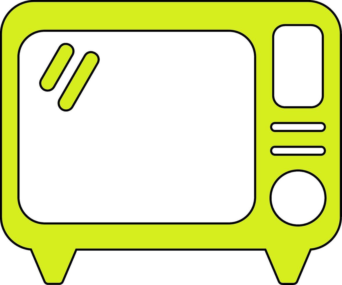 Old Tv Vecto Icon vector