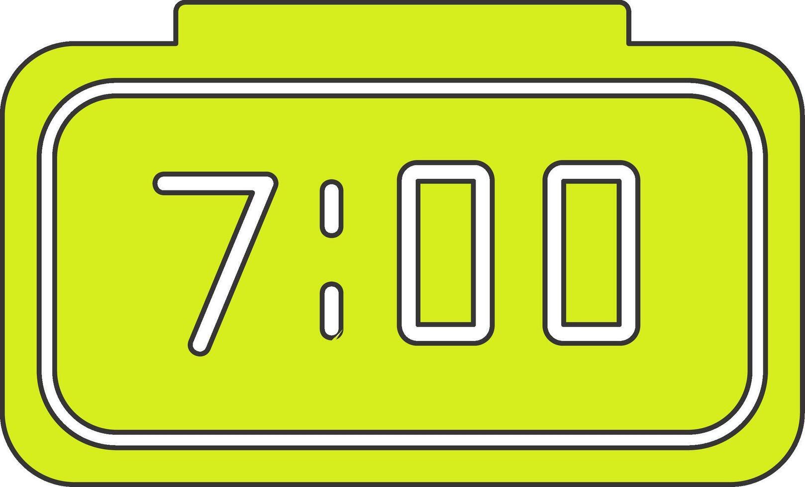 Digital Clock Vecto Icon vector