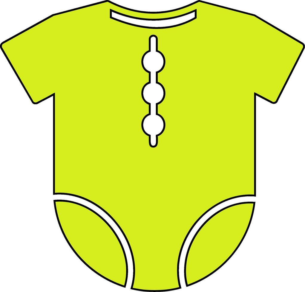 Baby Outfit Vecto Icon vector