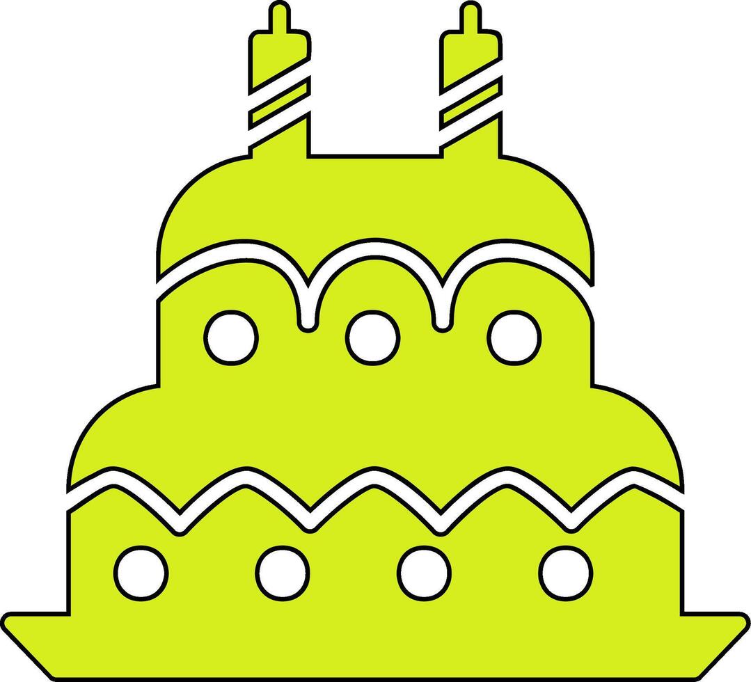 Birthday cake Vecto Icon vector