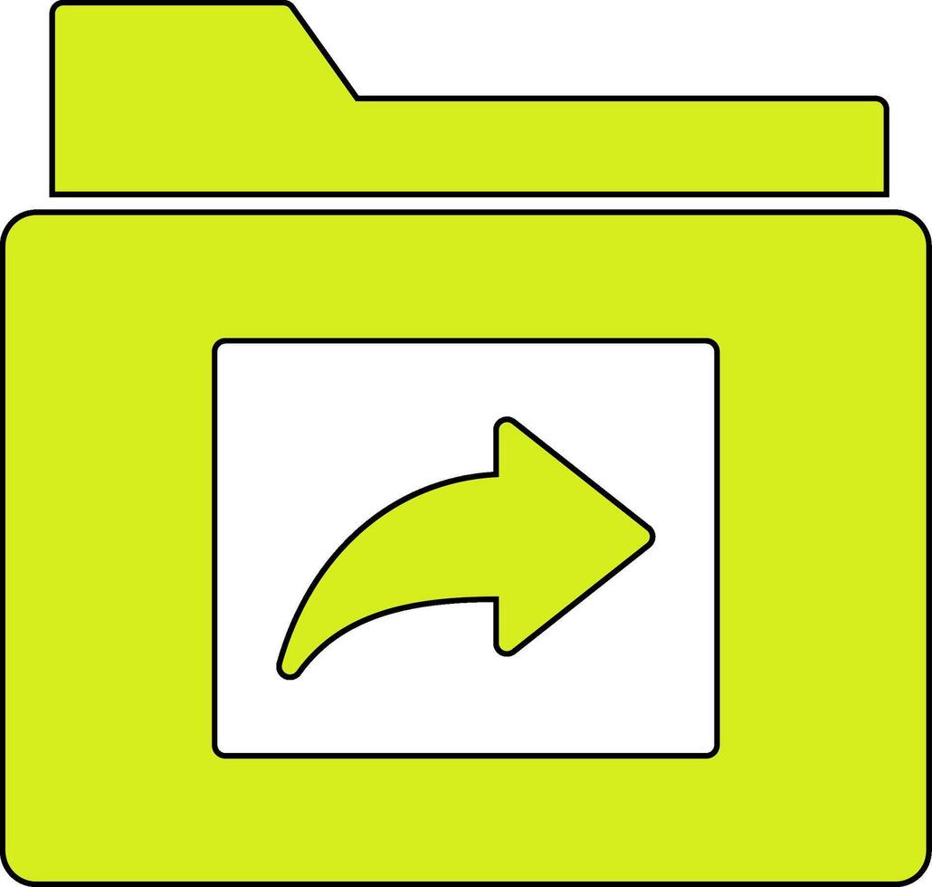 Folder Share Vecto Icon vector