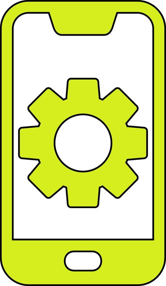Mobile Setting Vecto Icon vector
