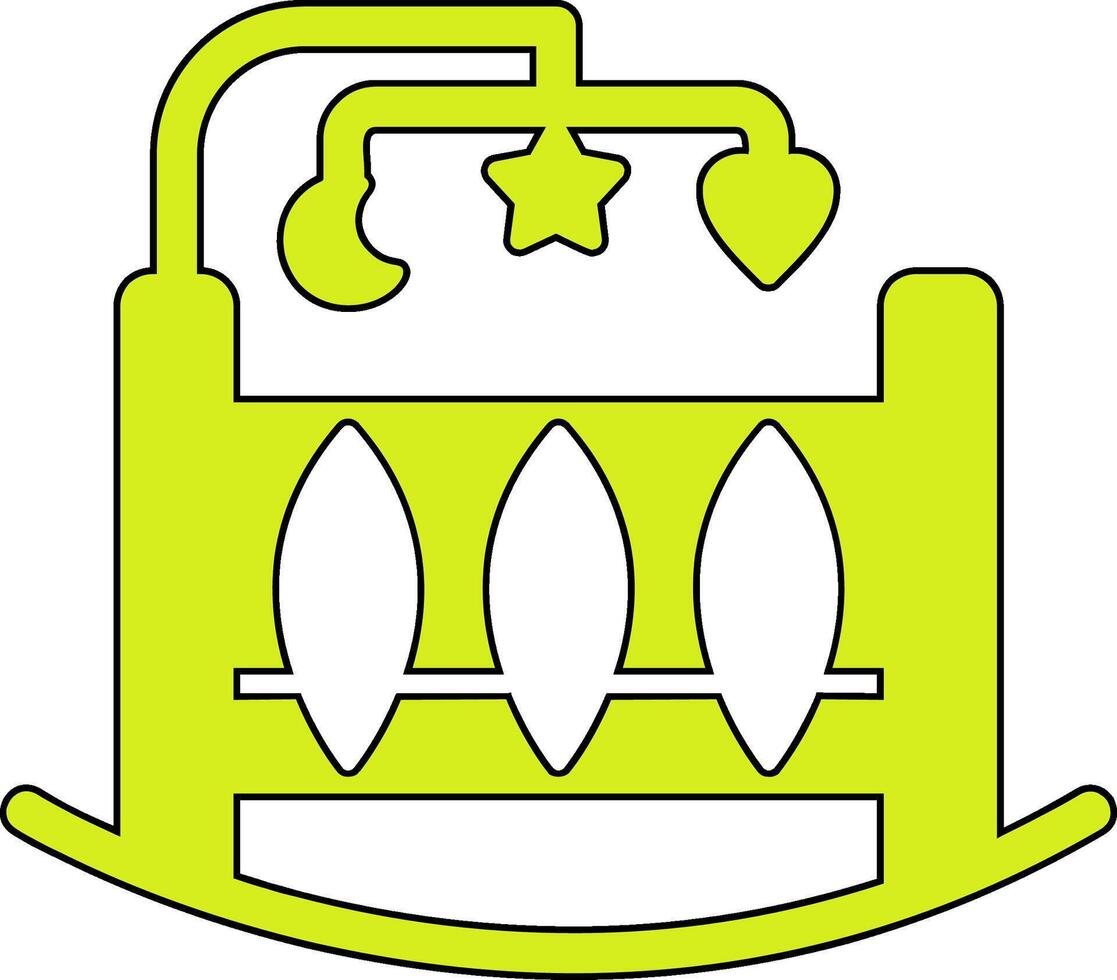 Crib Vecto Icon vector