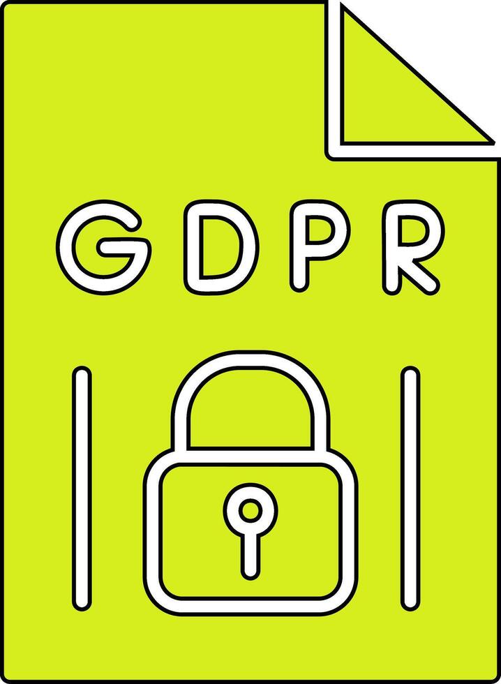 GDPR Vecto Icon vector
