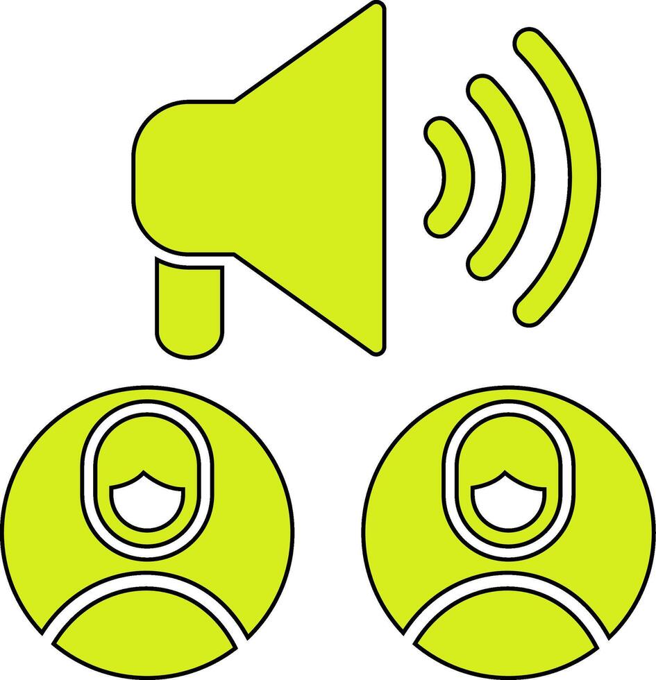 Public Promotion Vecto Icon vector