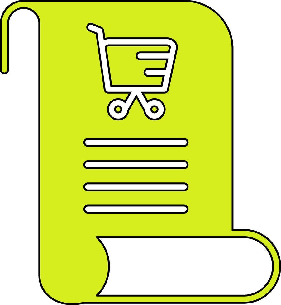 Shopping List Vecto Icon vector