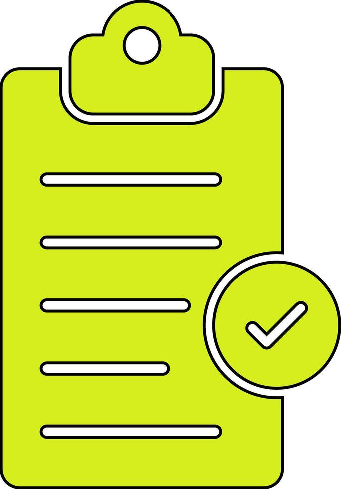 Clipboard Completed Vecto Icon vector