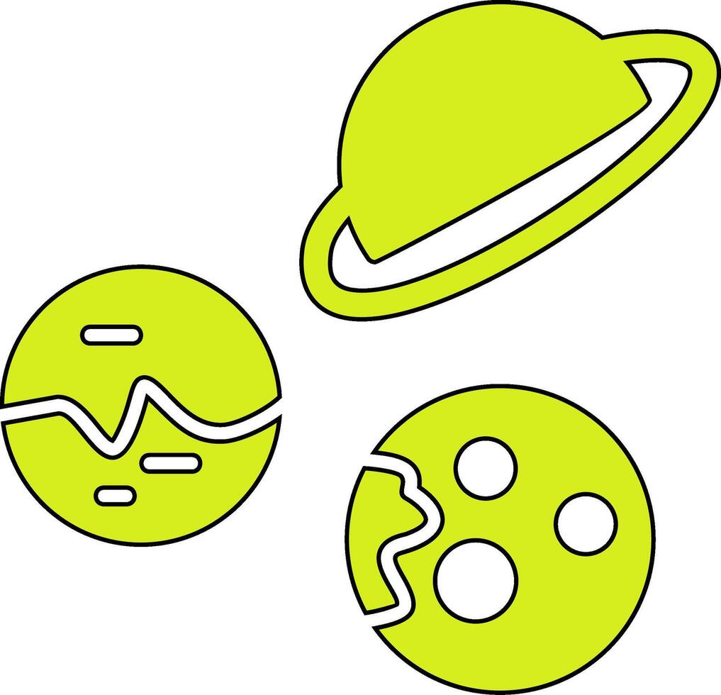 Planets Vecto Icon vector