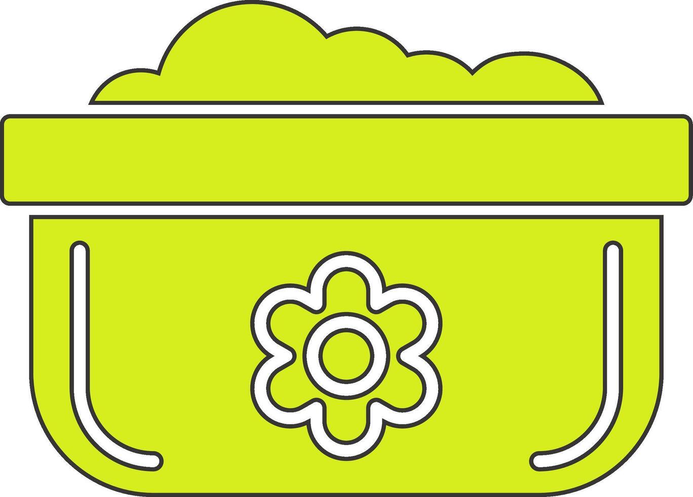 Dishwashing Pot Vecto Icon vector