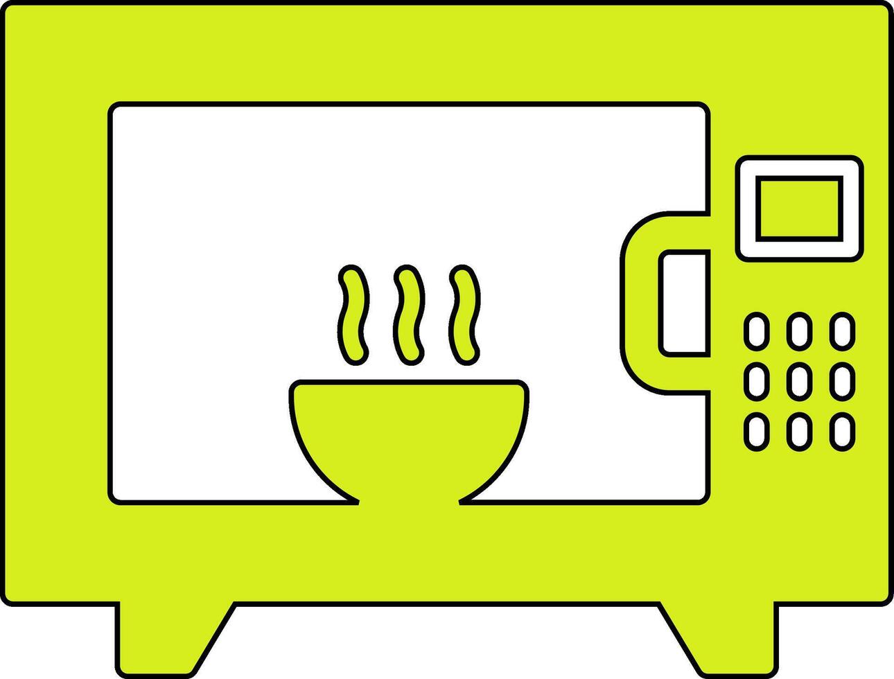 Microwave Oven Vecto Icon vector