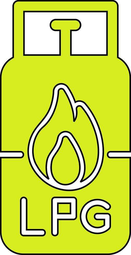 Gas Cylinder Vecto Icon vector