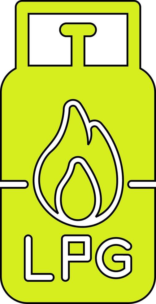 Gas Cylinder Vecto Icon vector