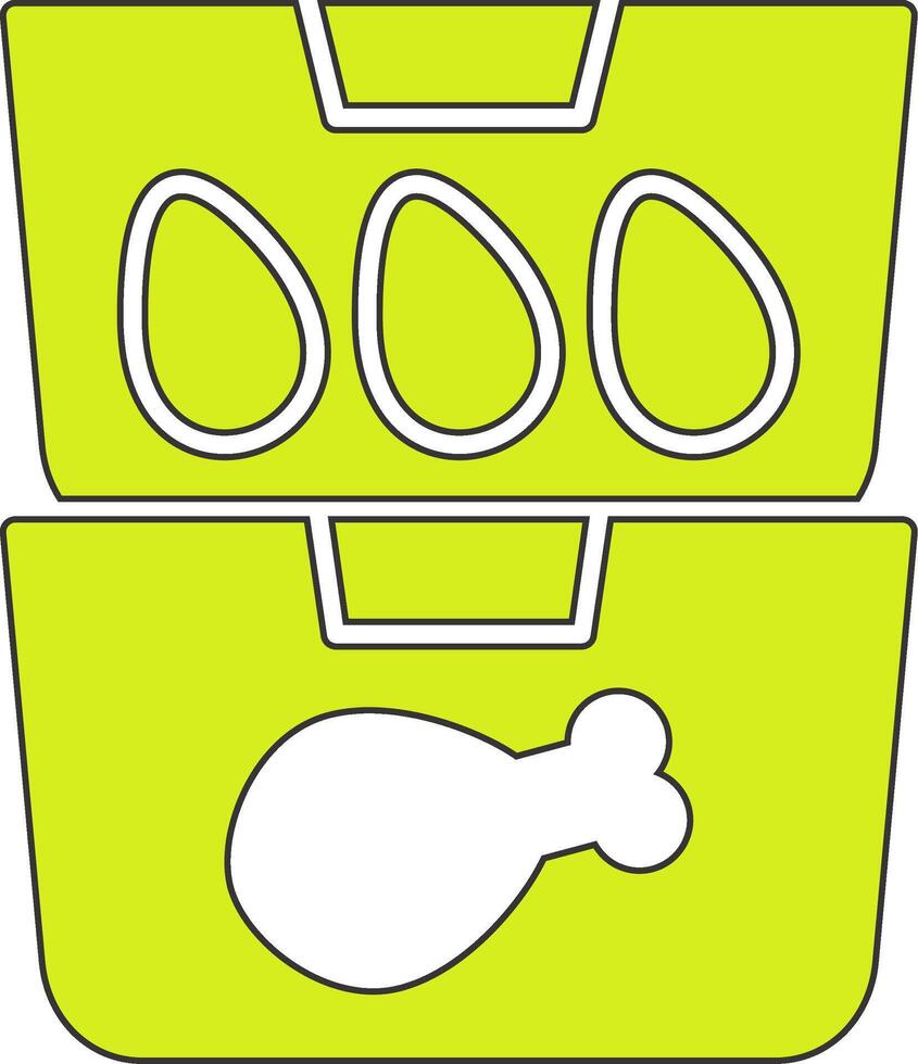 Food Containers Vecto Icon vector