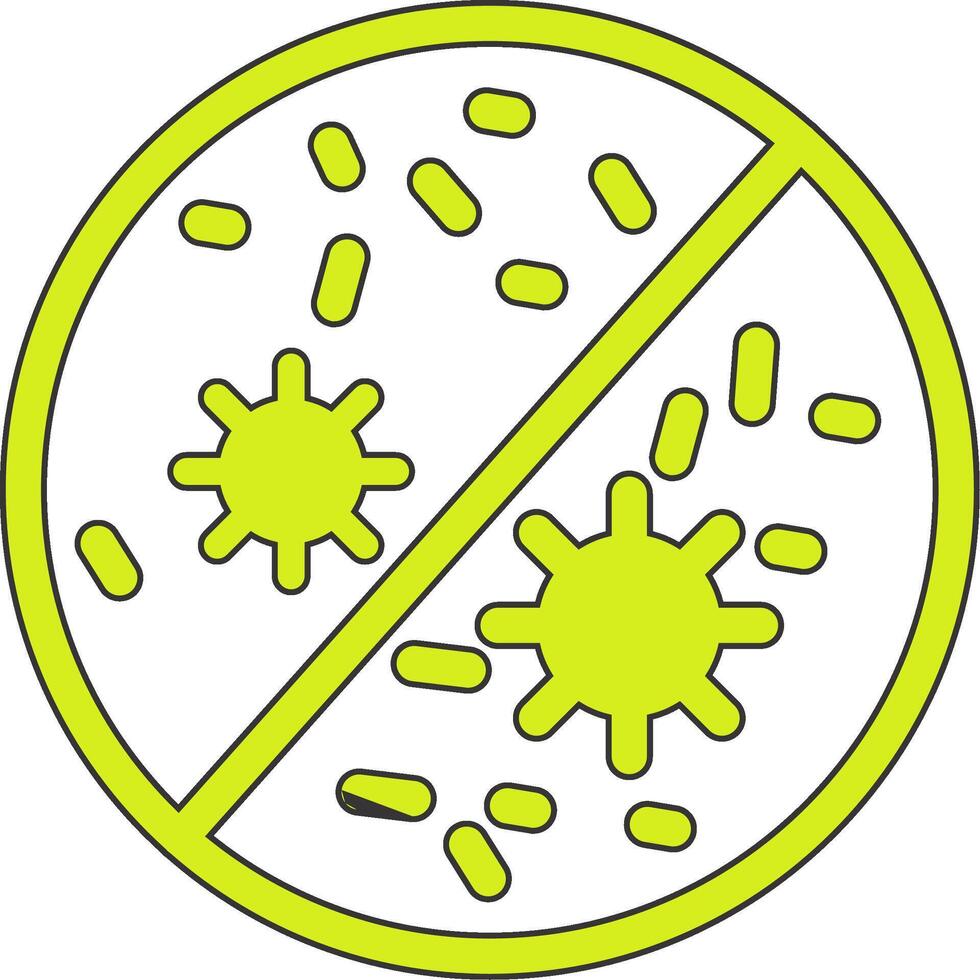 antibacteriano vecto icono vector