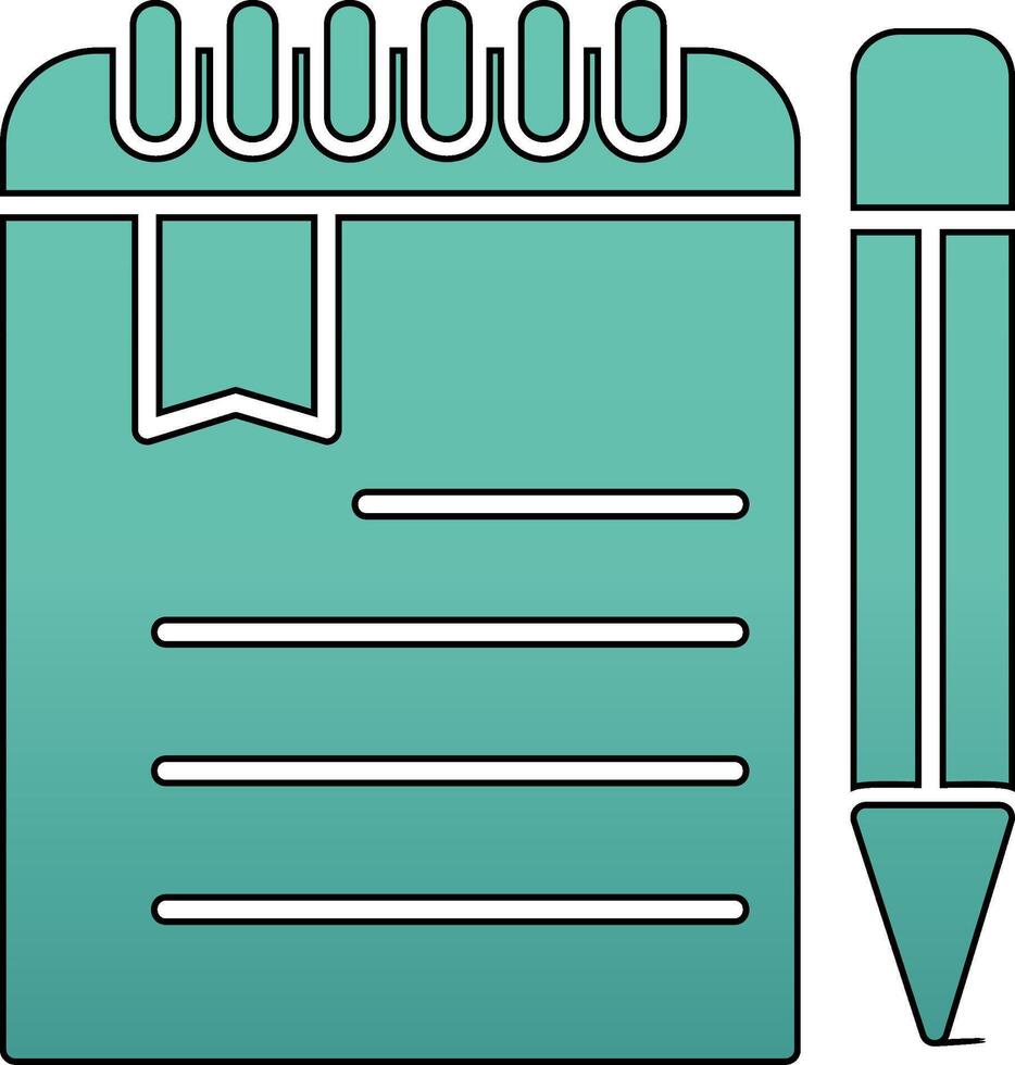 Note Book Vecto Icon vector