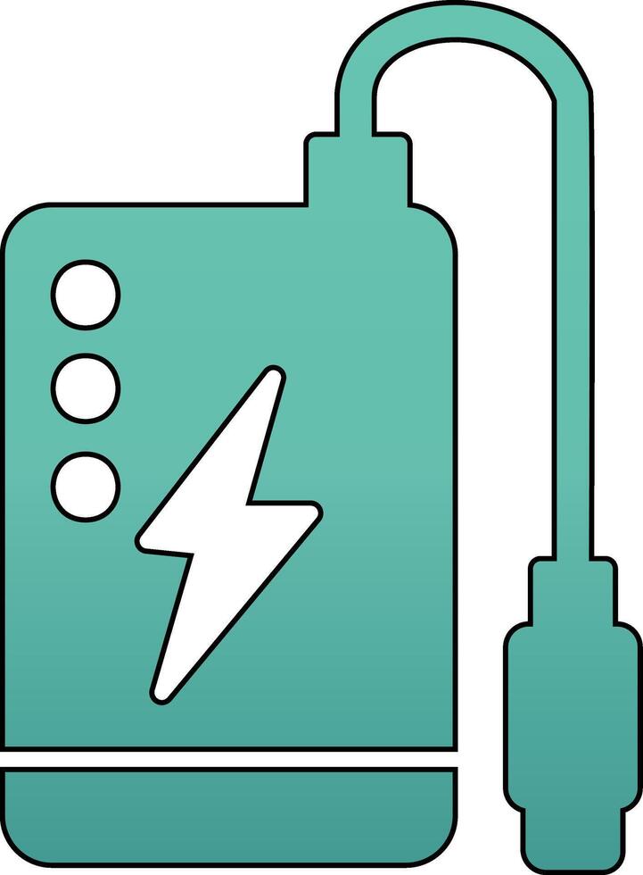 Power Bank Vecto Icon vector