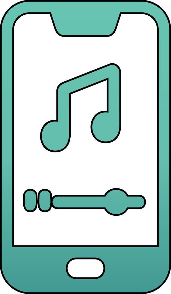 Mobile Music Player Vecto Icon vector