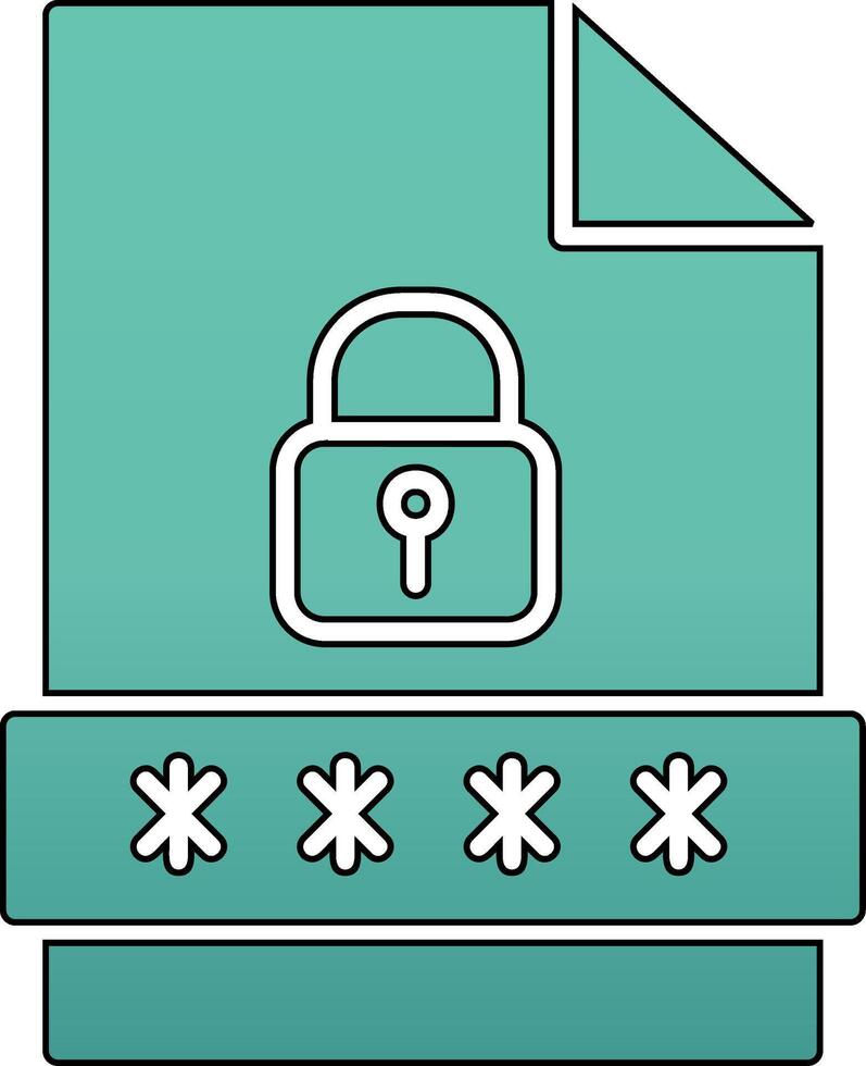 File Password Vecto Icon vector