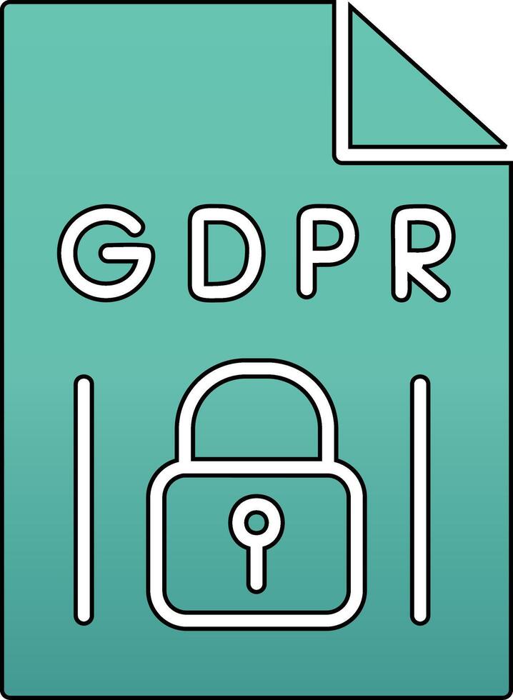 GDPR Vecto Icon vector