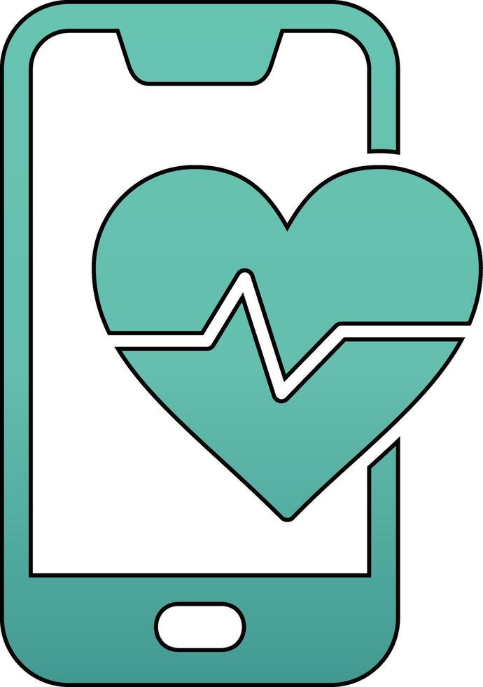 Heart Rate Vecto Icon vector
