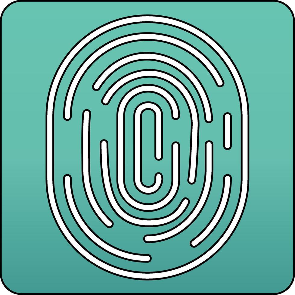 Fingerprint Vecto Icon vector