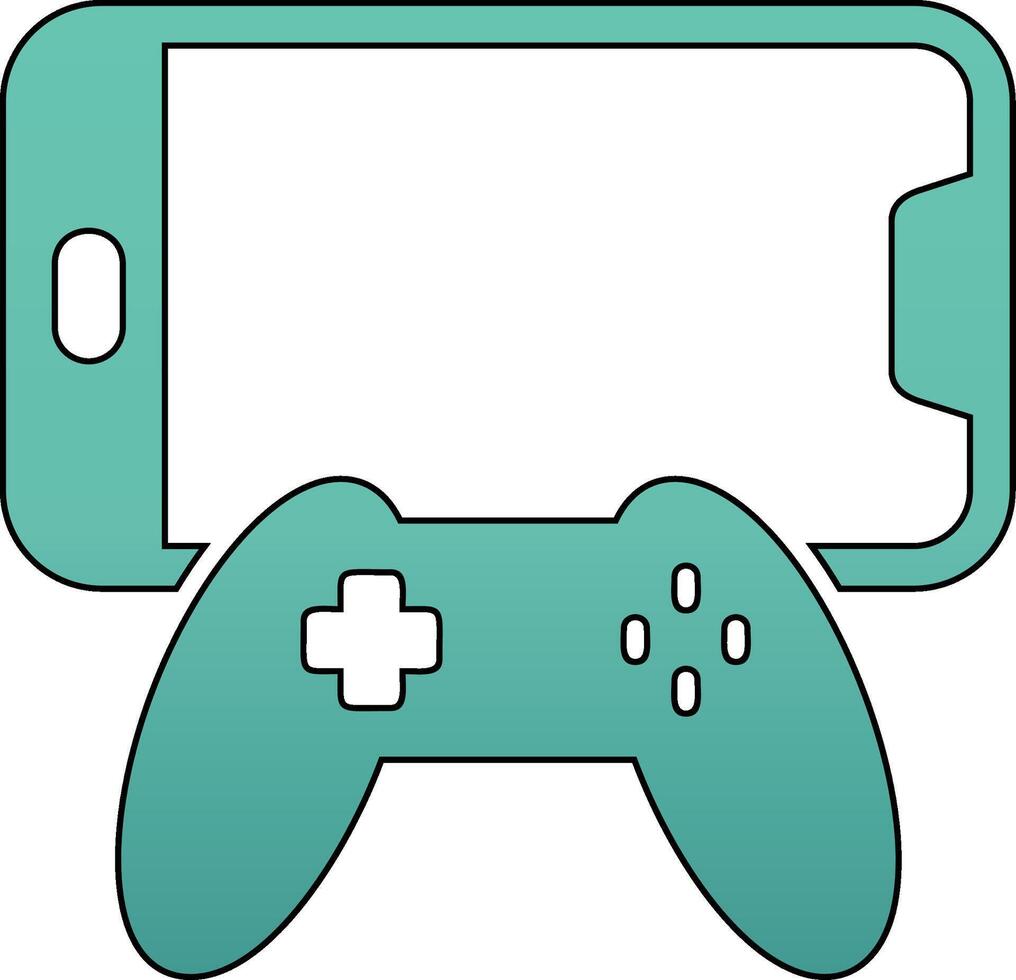 Joystick and Mobile Vecto Icon vector